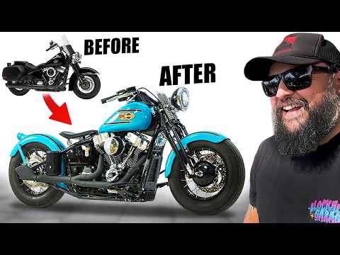 Building a Harley M8 Bobber in 15 Minutes