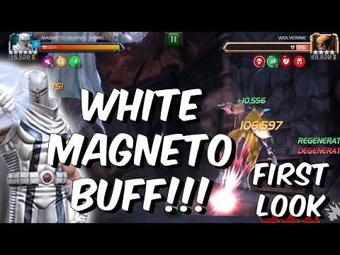 White Magneto Buff First Look! - METAL HEROES EVEN MORE OP?!?! - Marvel Contest of Champions