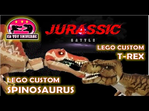 JURASSIC BATTLE SPINOSAURUS VS T-REX I LEVEL 40 BATTLE I MAX LEVEL DINOSAUR BATTLE