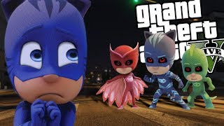 EVIL PJ Mask MOD w/ Catboy, Gekko &amp; Owlette (GTA 5 PC Mods Gameplay)