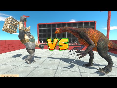 GHOR HAMMER vs THERIZINOSAU RUS #6 - Animal Revolt Battle Simulator