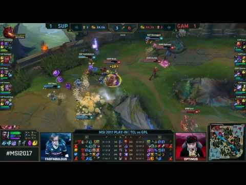 GAM vs SUP Highlights Game 3 MSI 2017 Play In Round 2 Gigabyte Marines vs SuperMassive