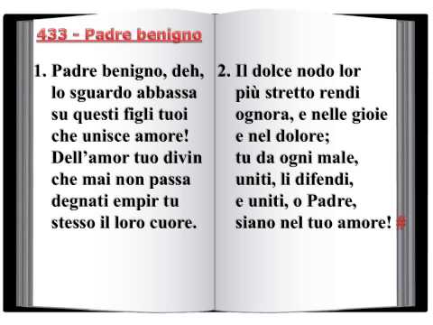 433 Padre benigno - Innario Chiesa Cristiana Avventista del Settimo Giorno 2014