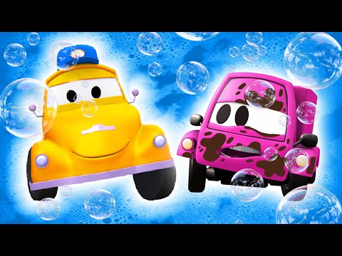 Mała Suzy - Myjnia Samochodowa Toma Holownika| Bajki samochodowe dla dzieci