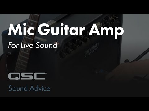Mic Guitar Amp for Live Sound: Controlling Stage Volume | Sound Advice