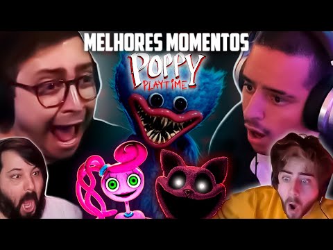 STREAMERS SURTANDO JOGANDO POPPY PLAYTIME!! - MELHORES MOMENTOS