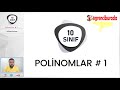 10. Sınıf  Matematik Dersi  Polinomlar 10.sınıf matematik yeni müfredat polinomlar 1 dersimizde polinomu tanımlıyoruz. Polinom kavramı, polinomlarda katsayı , sabit ... konu anlatım videosunu izle