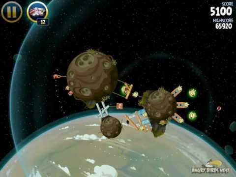 Angry Birds Star Wars J-12 Path of the JEDI 3-Star Walkthrough