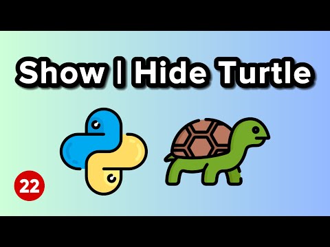 Showturtle And Hideturtle Functions Python Turtle Graphics Tutorial 22