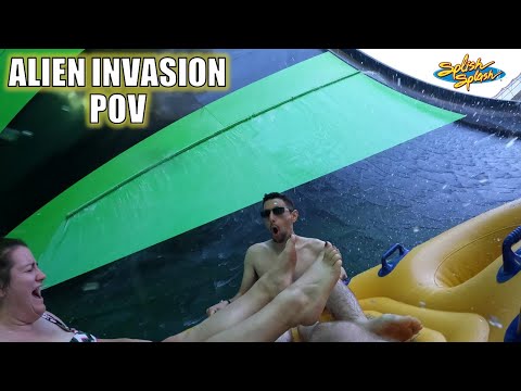Alien Invasion POV (4K 60FPS), Splish Splash ProSlide Tornado | Non-Copyright