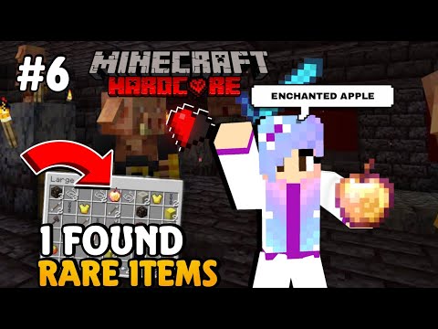 First Time Girl Finds Enchanted Golden Apple 😱 Minecraft Survival