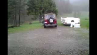 preview picture of video 'Hail Storm in Olean NY'