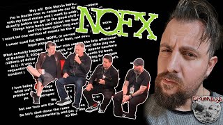 Eric Melvin's NOFX statement | Frumess