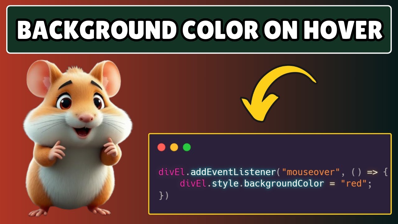 How to Change DIV Background Color on Hover in Javascript