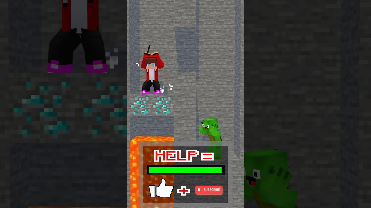 Can You Escape The Lava Trap ? - JJ and Mikey Maizen Minecraft Animation #maizen #minecraft #shorts