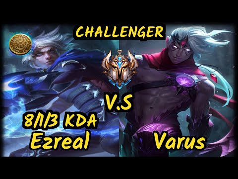 PNG Matsu (EZREAL) vs VARUS - 8/1/3 KDA BOTTOM ADC CHALLENGER GAMEPLAY - BR