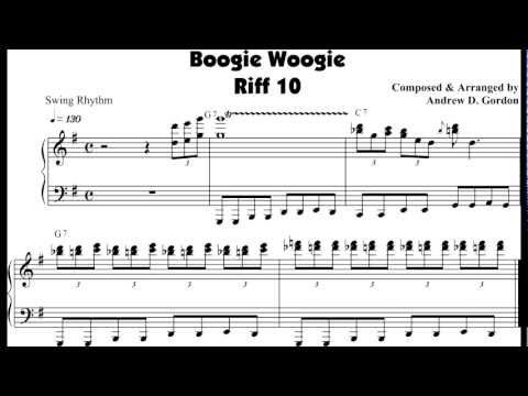 Medium tempo Boogie Woogie Piano Riff composed by Andrew D. Gordon
