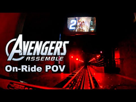 Avengers Assemble Flight Force Front Row POV Avengers Campus Walt Disney Studios Disneyland Paris