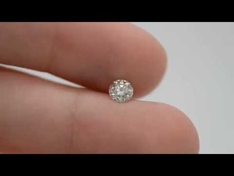 P-2246M33 Round Shape 0.51 Carat H color SI1 Natural loose diamond. Certified by EGL