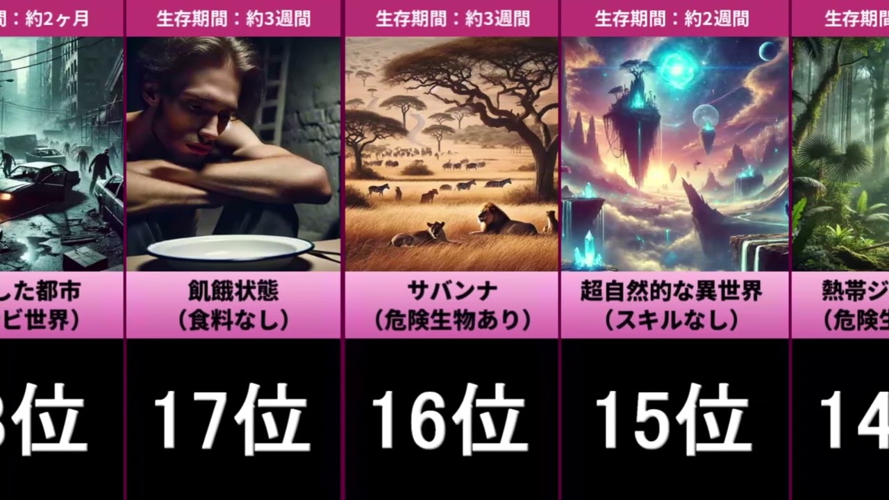 生存が難しい環境ランキング【TOP28】