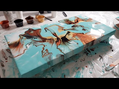 UP IN THE SKY! STUNNING Acrylic Pour Painting! Abstract Fluid Art Painting