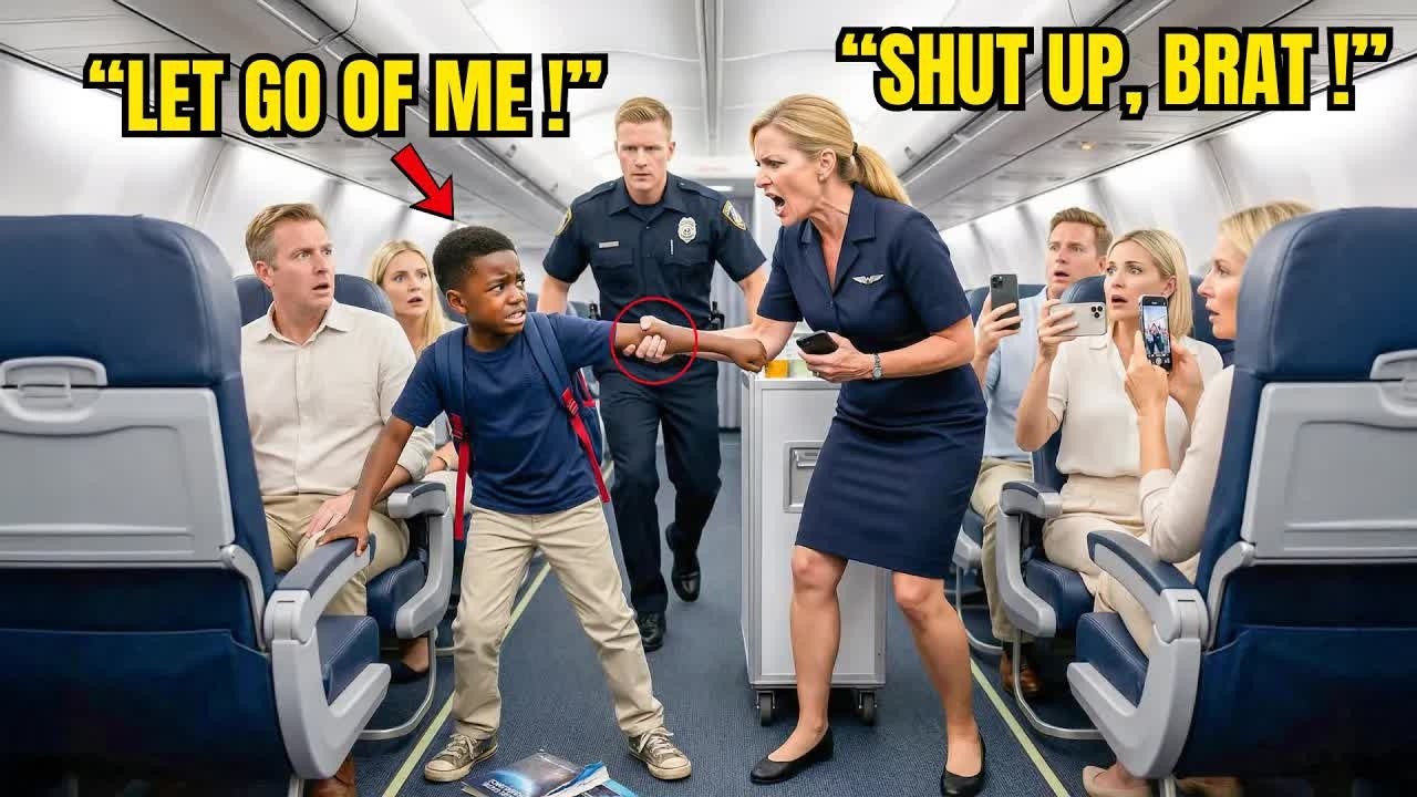 Flight Attendant Dragged Black Child Down Aisle — Seconds Later, His Mom Fired Everyone