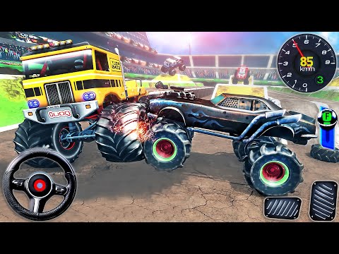 Monster Truck Demolition Derby 3D - Extreme Crash Car Racing - Android GamePlay