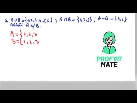 Aflarea mulțimilor când se cunosc intersecția,reuniunea și diferența lor