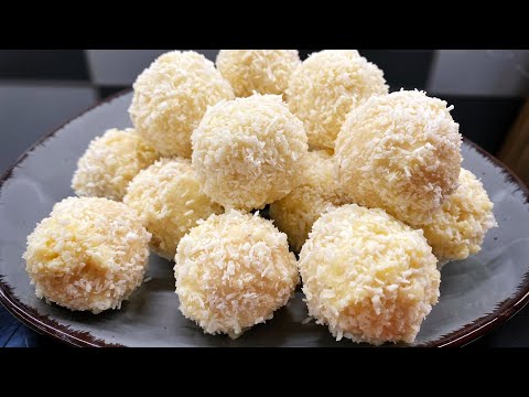 Kokos Pralinen selber machen in 5 Minuten. Schnelles und einfaches Rezept für Raffaello #73