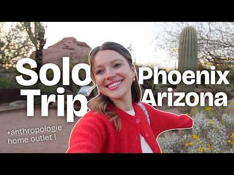 TRAVEL VLOG: Solo weekend in PHX 🌵 outlet shopping + trying a head spa!