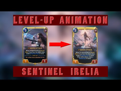 Sentinel Irelia level-up animation | Legends of Runeterra