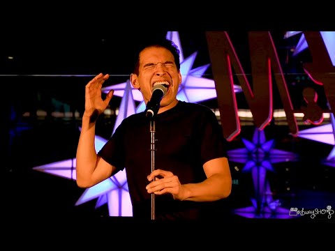 Zach Piser sings "Waving Through a Window" at Broadway Under The Stars