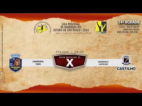 01 JOGO - HANDEBOL TUPÃ X HANDEBOL CASTILHO - MIRIM MASCULINO -  O VIVO 27.06.2026