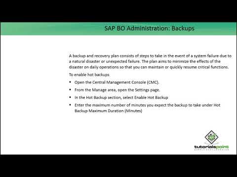 SAP BO Administration Introduction