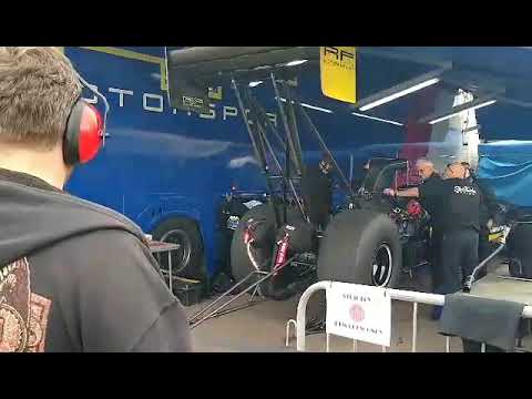 Top Fuel Fire up, Santa Pod raceway, Festival of Power 2021