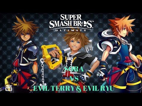 SSBU - Sora (me) vs Evil Terry & Evil Ryu