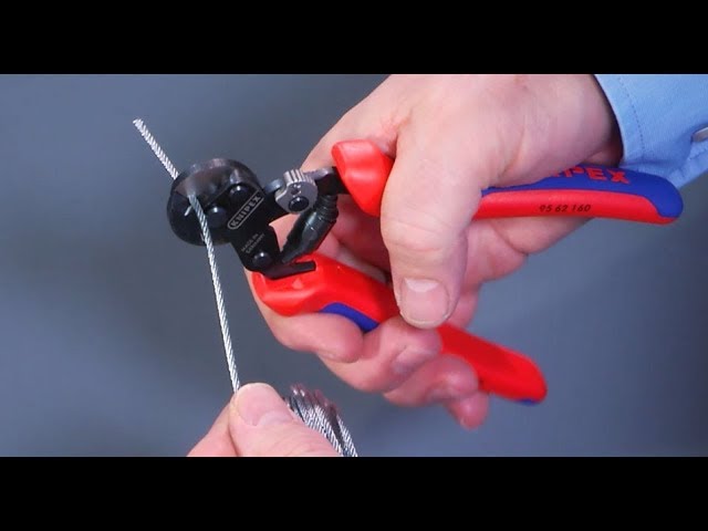 Knipex 95 62 160 6.5 Inch Wire Rope Cutter - Made In Germany, Chrome Vanadium Steel