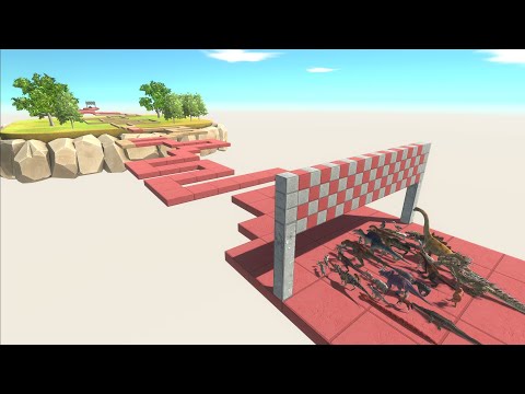 Zig Zag Deathfall Speed Race - Animal Revolt Battle Simulator