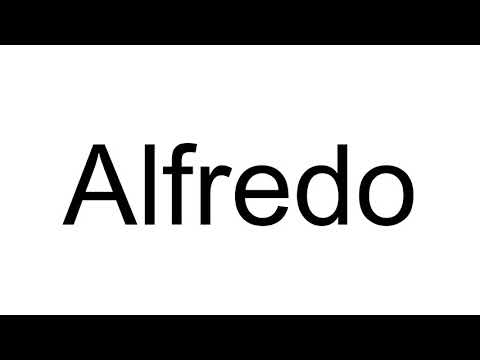 How to Pronounce Alfredo ( Italian )