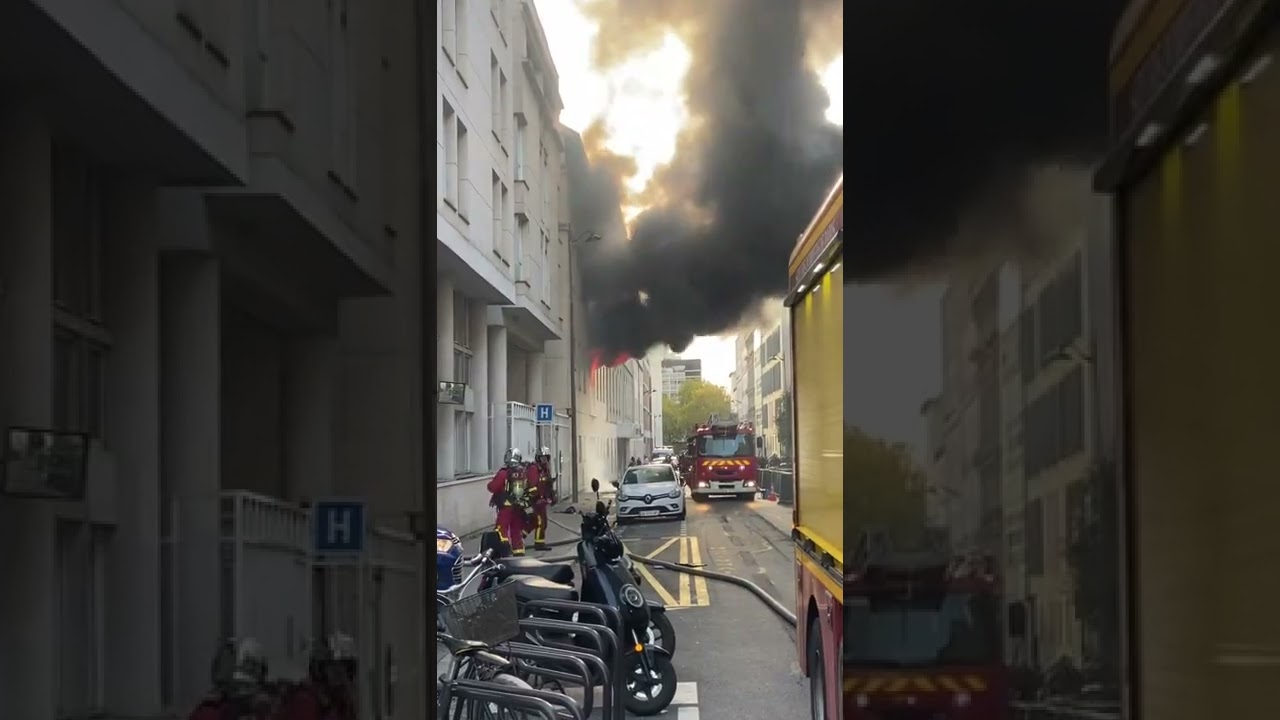 Paris : Incendie à la maternité des Diaconesses dans le 12e arrondissement (18.11.2022)