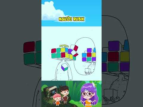 Người có khối rubik trên đầu #shorts #viral