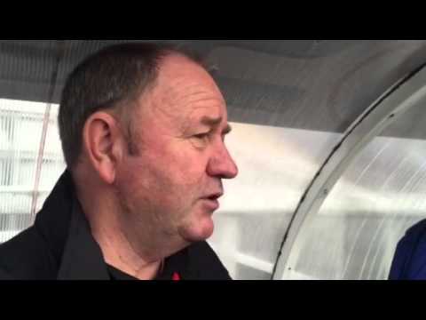 Gary Johnson on his team to face Hartkepool United in the FA Cup first round match at Victoria Park