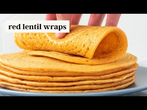 Red Lentil Wraps - Super EASY and versatile! (Vegan & Gluten-Free Tortillas)