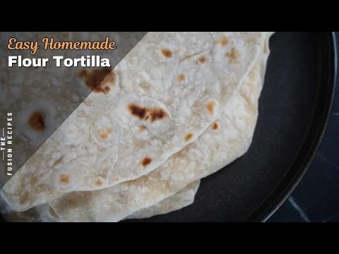 How To Make Flour Tortilla's With Only 3 Ingredients | Easy Homemade Flour Tortilla's