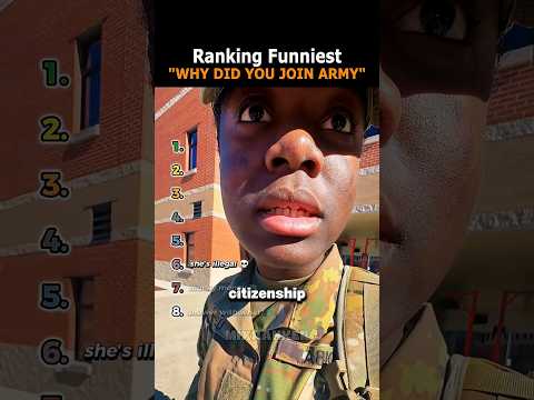 Ranking best "Why Did You Join Army" #shorts