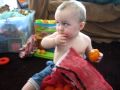 Gabe Eating A Mandarin Organge