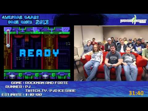 Rockman & Forte Speed Run in 0:48:19 by PJ *Live at Awesome Games Done Quick 2013* [SNES]