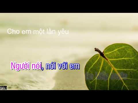 Cho Em Một Lần Yêu | Live Đông Nhi | Karaoke Tone Nam chuẩn ( F#m )