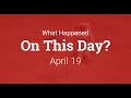 April 19 : Facts and Historical Events .#shorts #facts #april #history #onthisday #didyouknow
