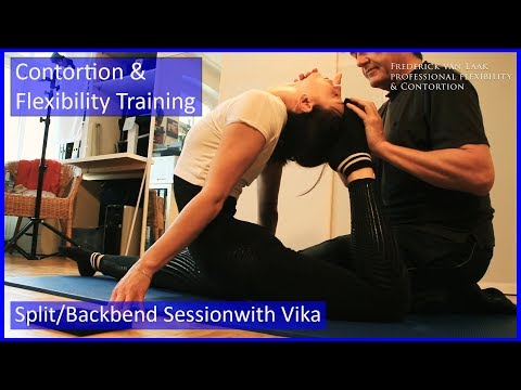 98 Flexyart Contortion Training: Vika in Splitbackbends  - Also for Yoga, Pole, Ballet, Dance People